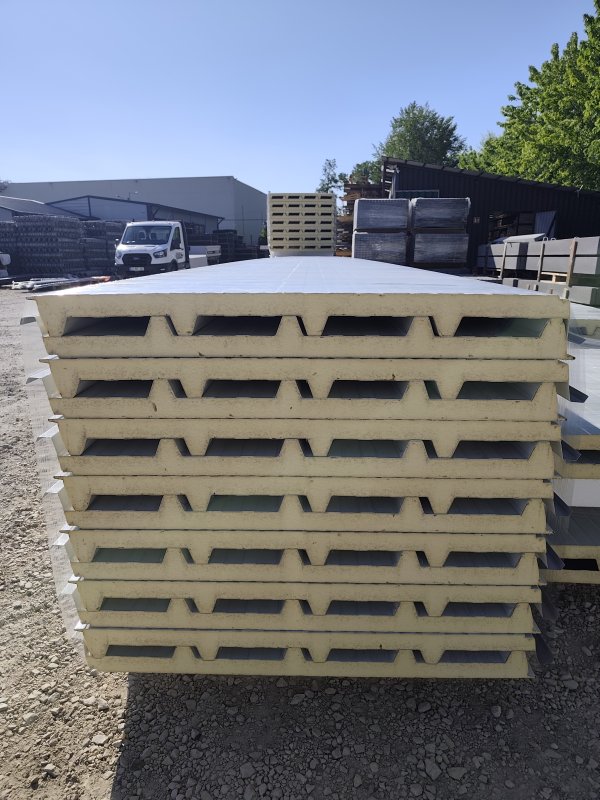 Tetőpanel PUR 40 RAL 9002 /fehér/